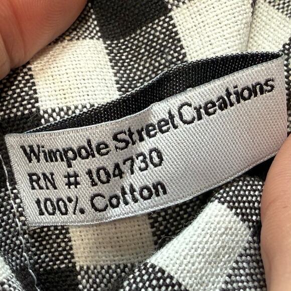 Wimpole Street‎ Creations Halloween Skeleton Witch Plaid Gingham Tea Dish Towel - Picture 7 of 7